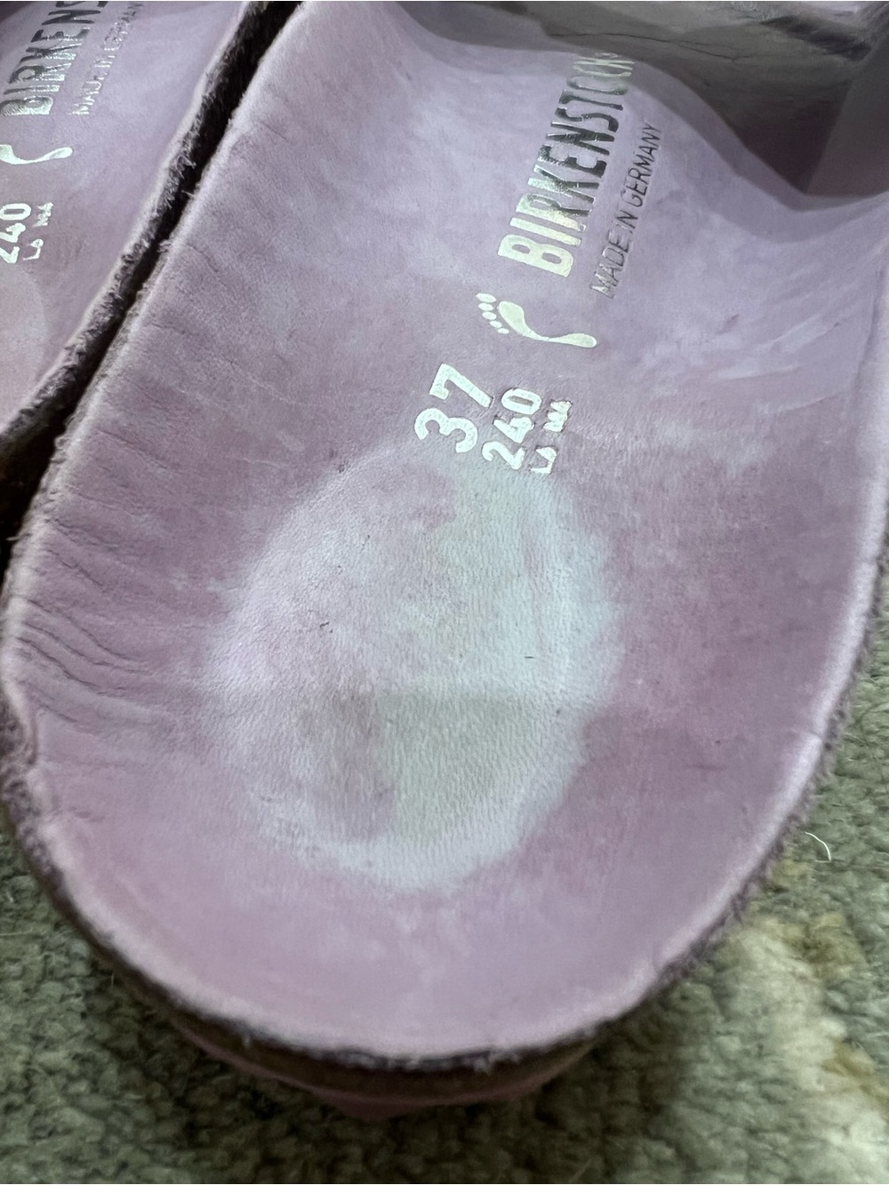 Birkenstock Madrid Single-Buckle Slide Sandals in Lavender Size 37 - Picture 11 of 14